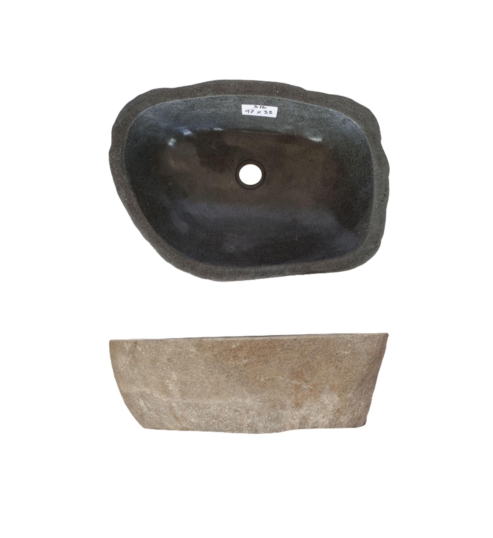 Naturstein Waschbecken 41 - 50 cm - flairando