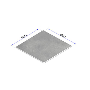 Poolrandsteine Vollmaß Zementoptik Grau 60x60 cm - flairando