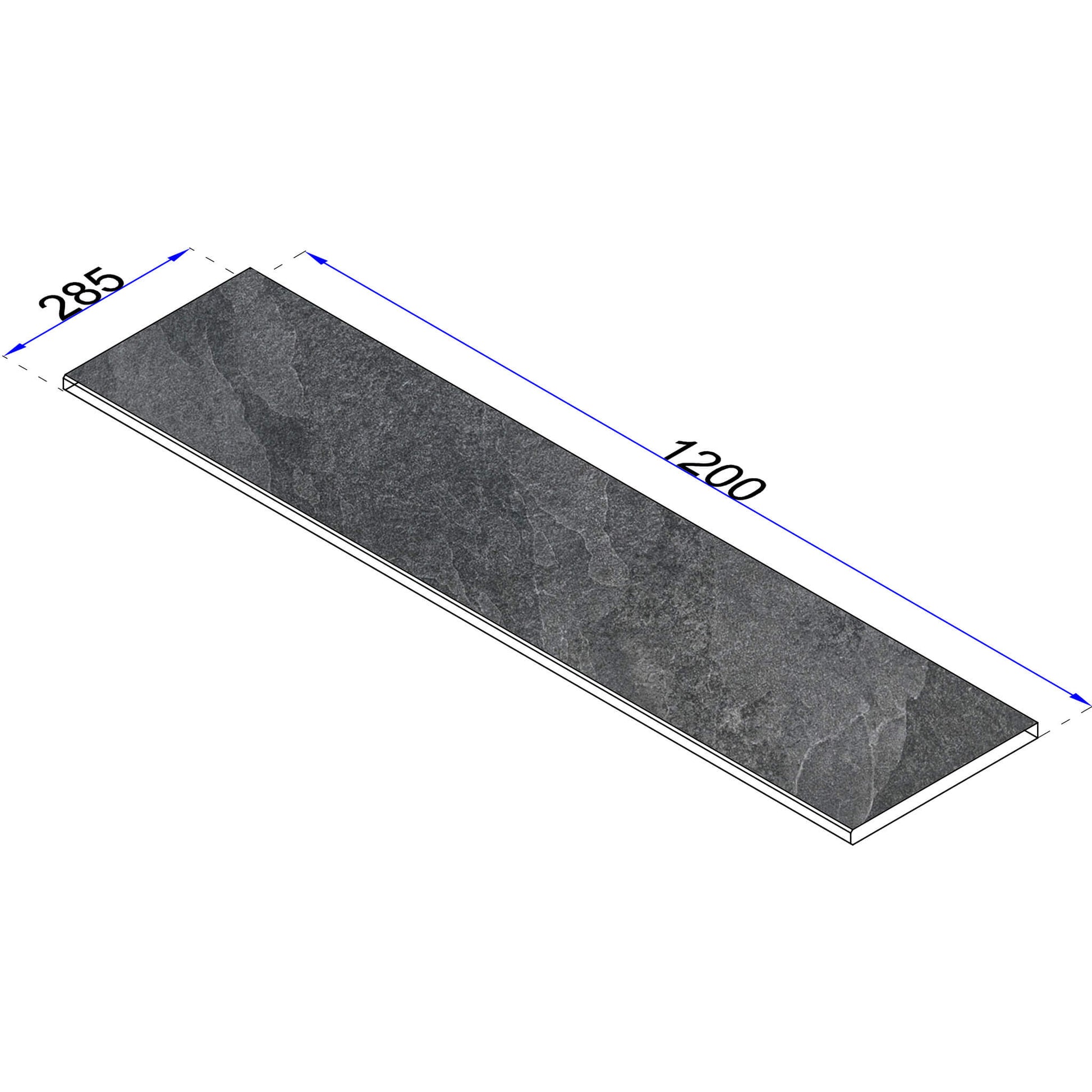 Randplatte Skizze 28,5 cm gefaste Kante