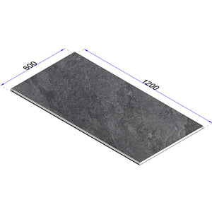 Randplatte Skizze mit gerundeter Kante