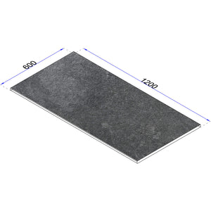 Randplatte Skizze gefaste Kante