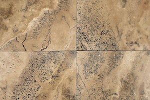 Travertin Terrassenplatten Country Natursteinplatten Format Detail Oberfläche