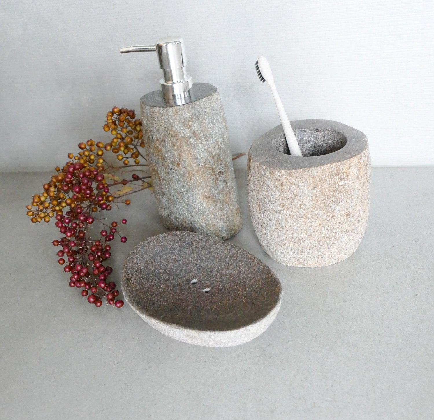 Badaccessoires Naturstein Set