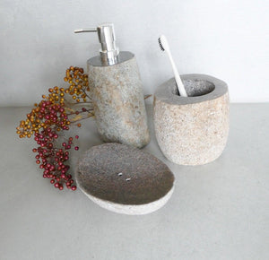 Badaccessoires Naturstein Set
