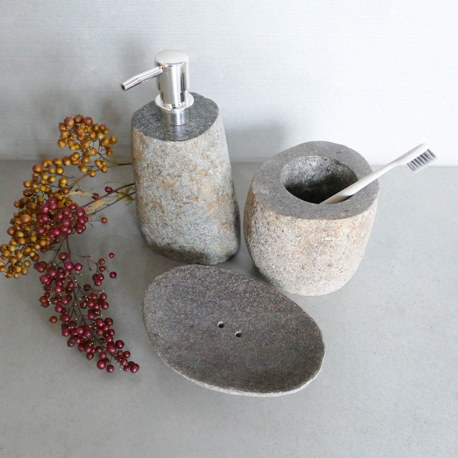 Badaccessoires Naturstein Set