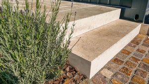 Travertin Blockstufen