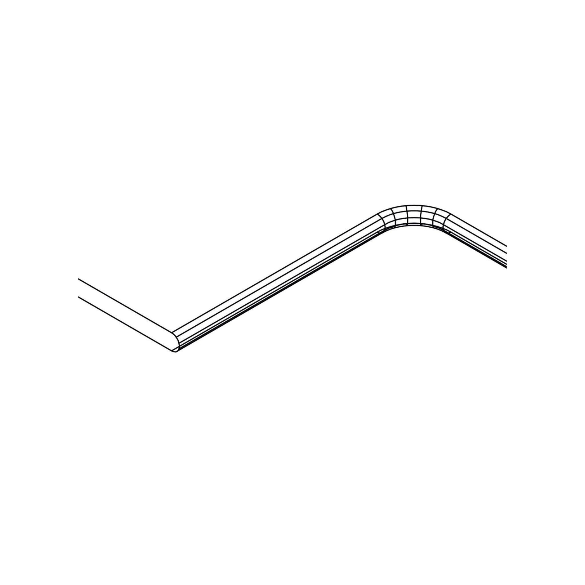 Eckplatte gerundet Skizze