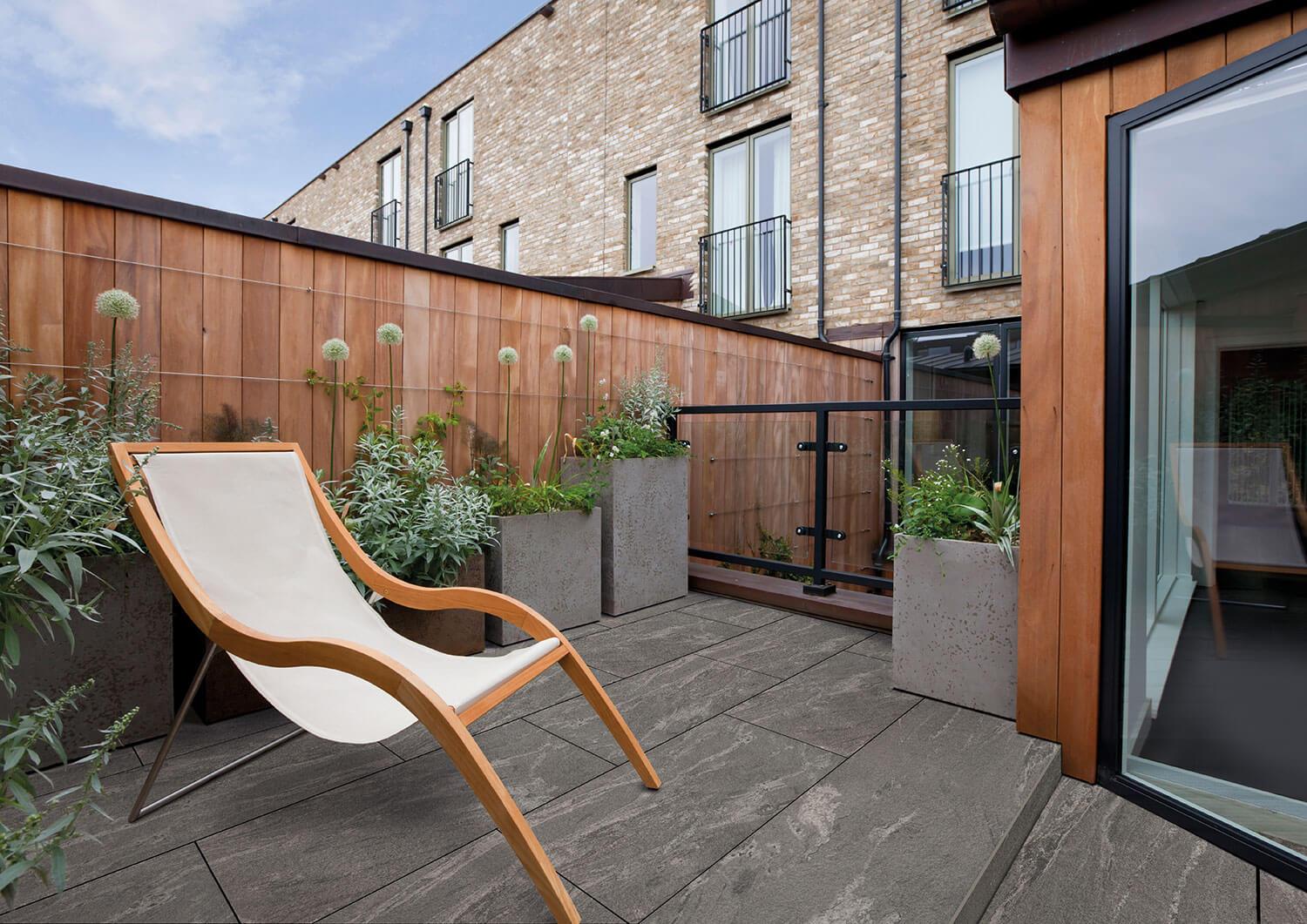 Emperor® Negro Santiago Terrassenplatte graue Steinoptik