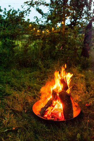 Kleine Feuerschale aus Metall