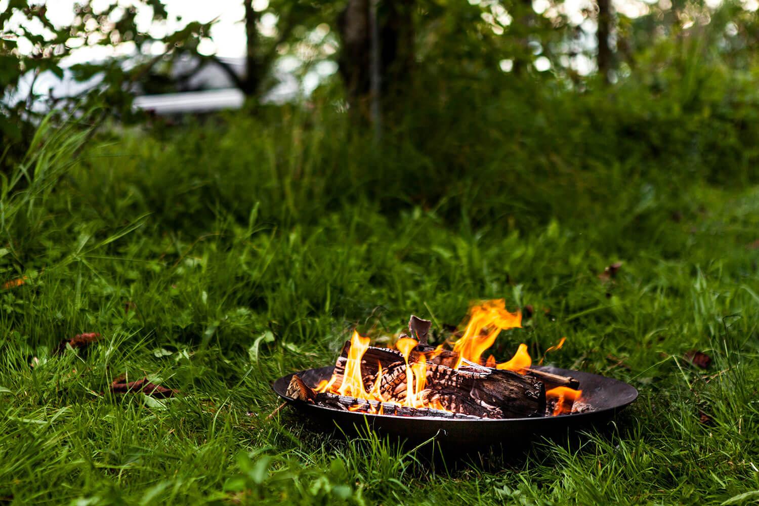 Cortenstahl Feuerstelle