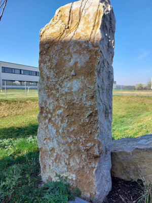 Findling grauer Kalkstein Italien