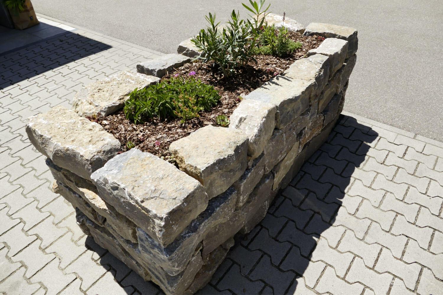 Muschelkalk Mauersteine