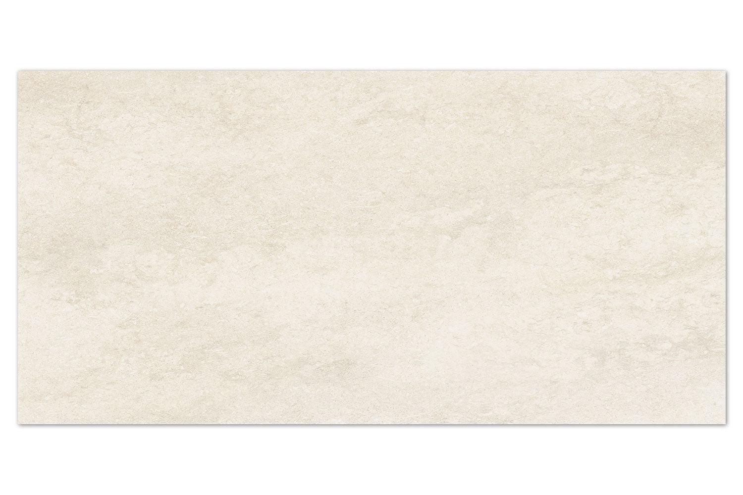 Elegante Fliese in Steinopotik pureto® Monaco White 37,5 x 75 cm