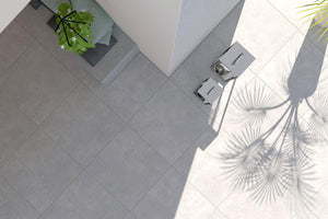 Fliesen in moderner Betonoptik pureto® Beton Grey 80x80 cm