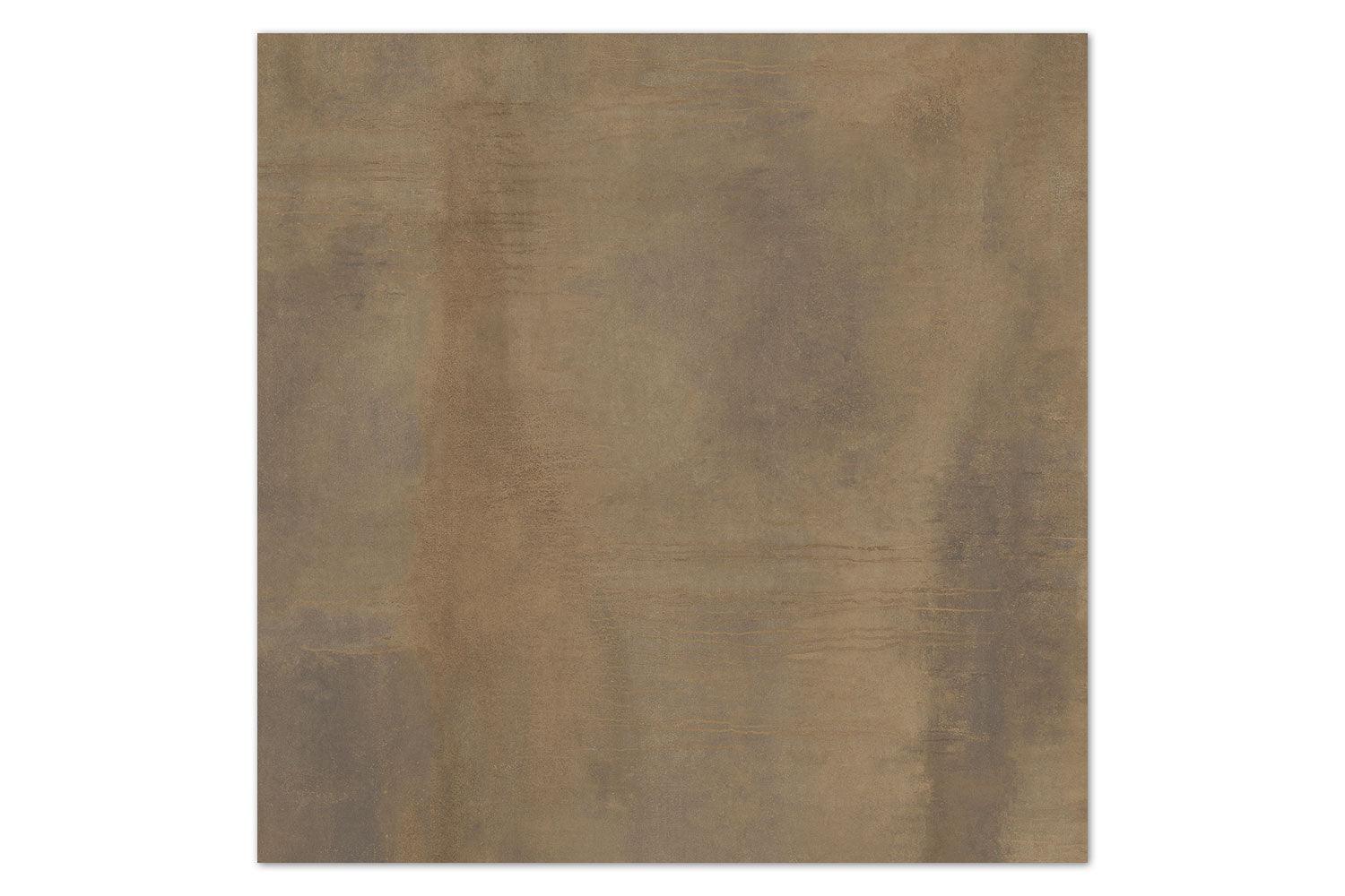 Fliesen Metalloptik pureto® Rust Brown 80x80 cm