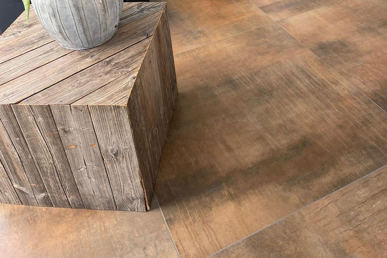Fliesen pureto® Rust Brown im Industrial Look