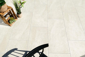 Terrassenplatten aus Keramik in Steinoptik Sand pureto® Rio Sand