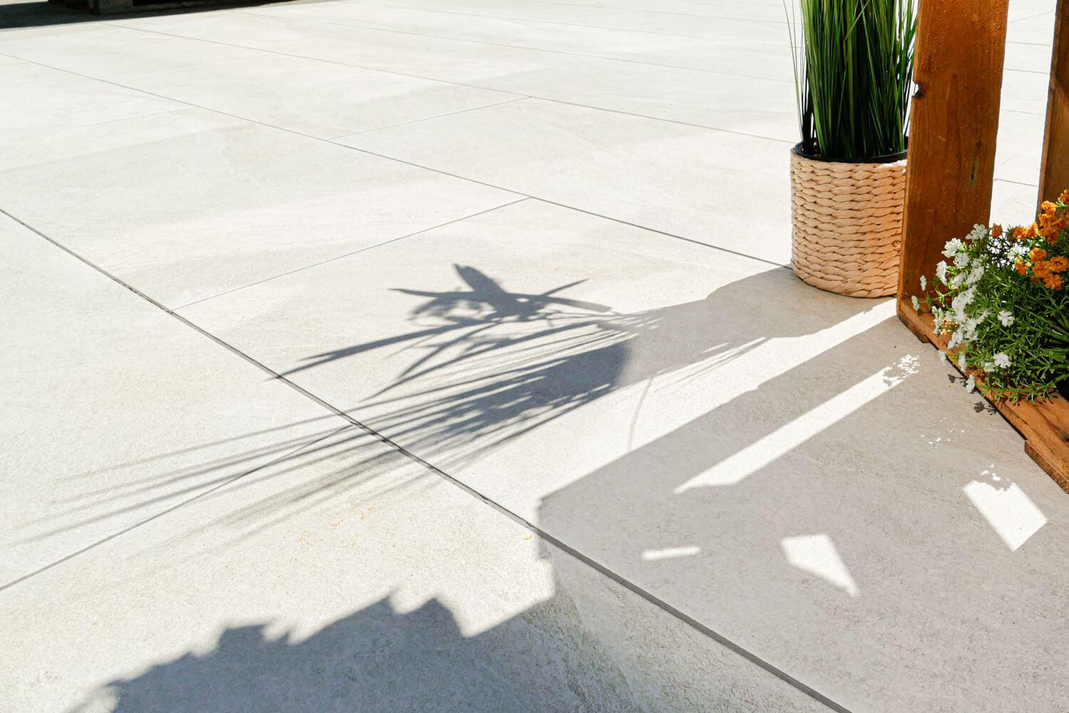 Terrassenplatten aus Keramik pureto® Rio Sand 50x100 cm
