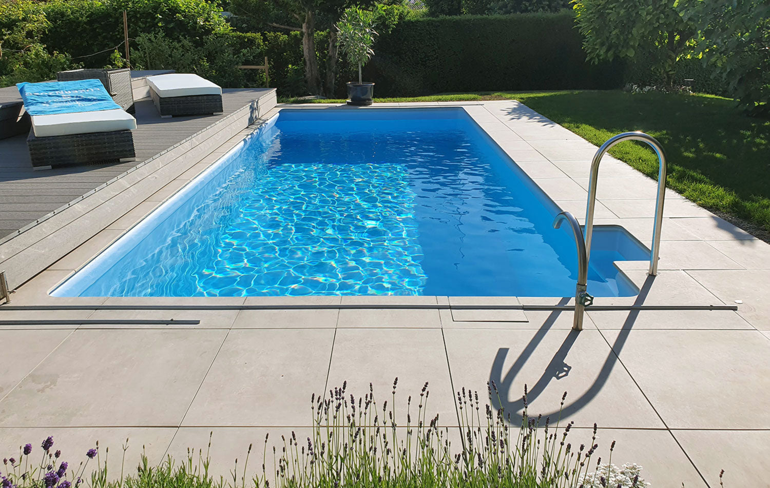 MUSTER Terrassenplatten Betonoptik Beige