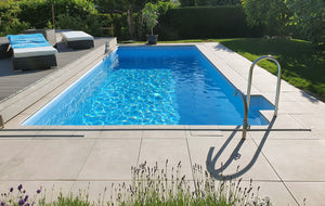 MUSTER Terrassenplatten Betonoptik Beige