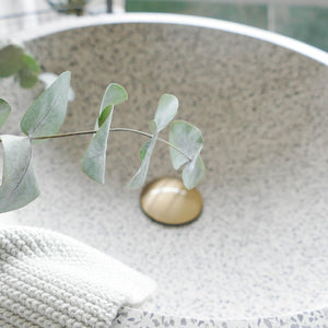 Terrazzowaschbecken 40 cm rund nah