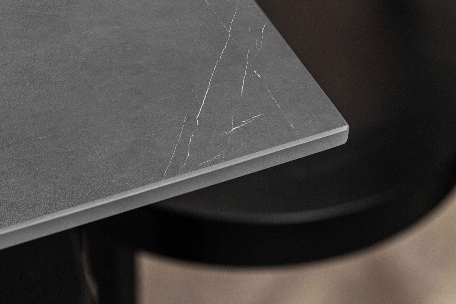 Esstisch Keramik Marmoroptik Anthrazit