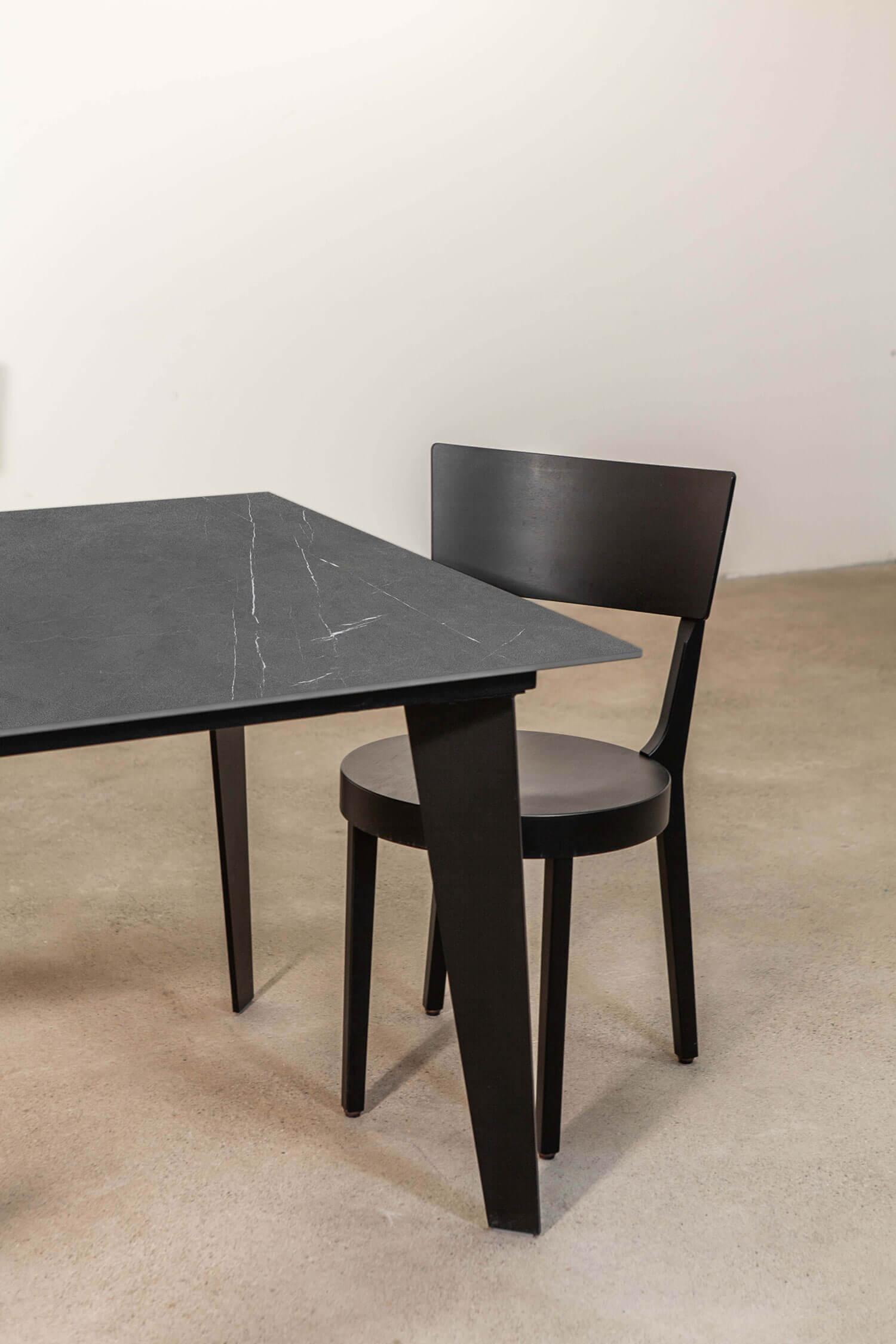 Esstisch Keramik Marmoroptik Anthrazit
