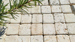 Kalkstein Pflastersteine Travertin