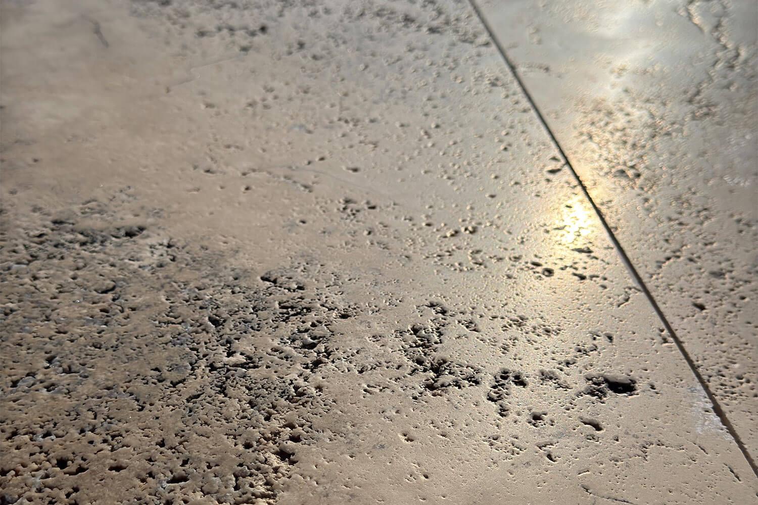 Travertin Country Terrassenplatten rustikal mediterran Detail Oberfläche