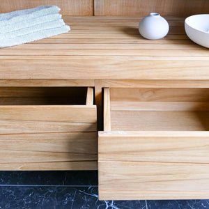 Teakholz Badunterschrank Arvid