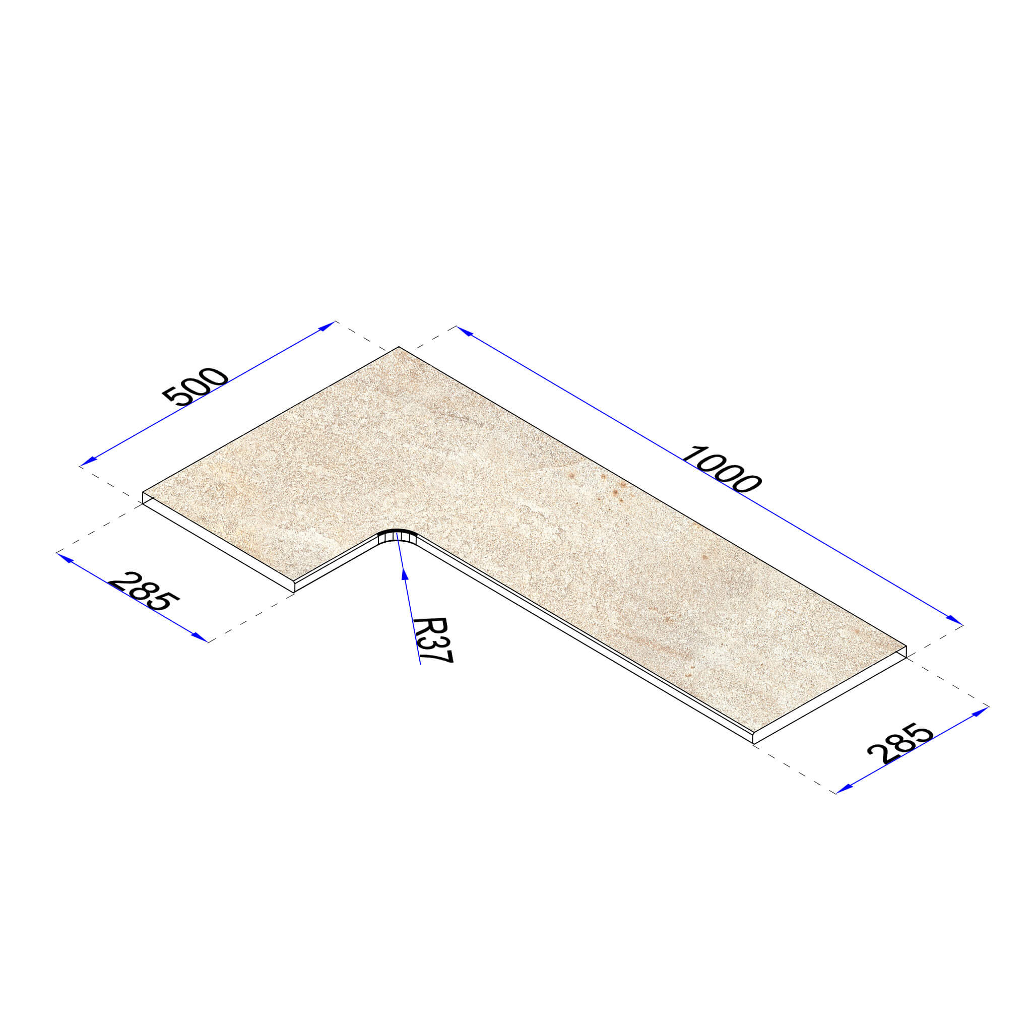 Poolumrandung Set pureto® Rio Sand
