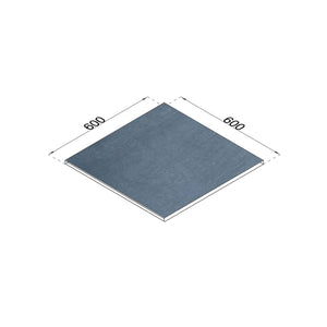 Betonoptik anthrazit Poolrandplatte Vollmaß 60x60 cm gefast 