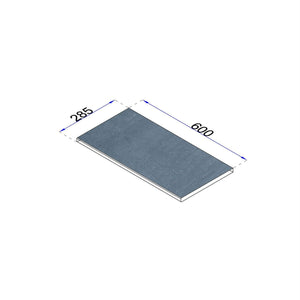 Poolrandplatte Betonoptik anthrazit 60x28,5 cm Kante gefast