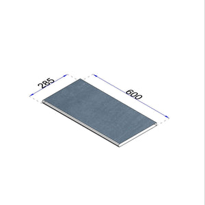 Poolrandplatte Betonoptik anthrazit 60x28,5 cm Kante gerundet