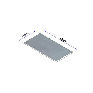 Poolrandplatte Betonoptik grau 60x28,5 cm Kante gerundet