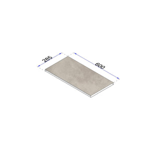 Poolrandplatte Betonoptik anthrazit 60x28,5 cm Kante gefast 