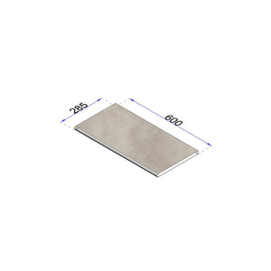 Poolrandplatte Betonoptik anthrazit 60x28,5 cm Kante gerundet