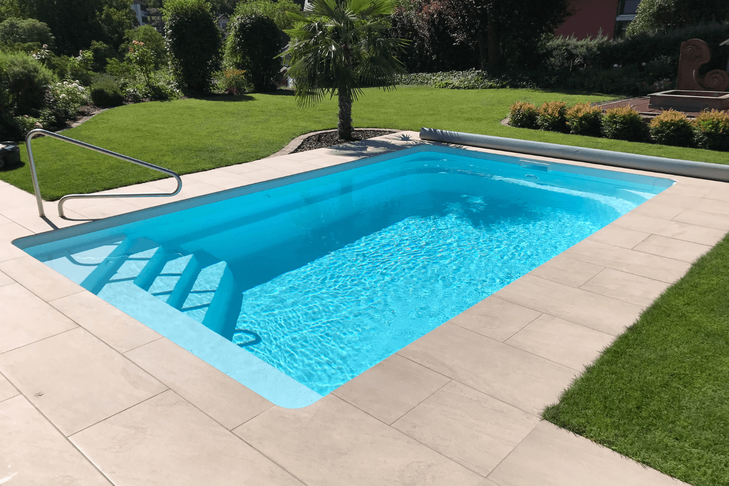 Poolrandsteine Ecke Vollmaß pureto® Rio Dorato 50x100 cm