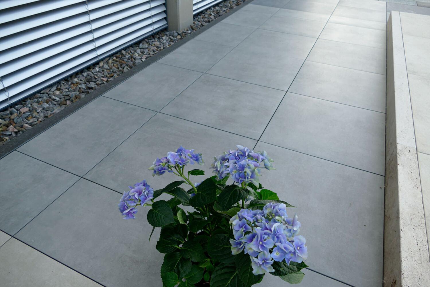 Poolrandsteine Vollmaß Betonoptik grau 60x60 cm