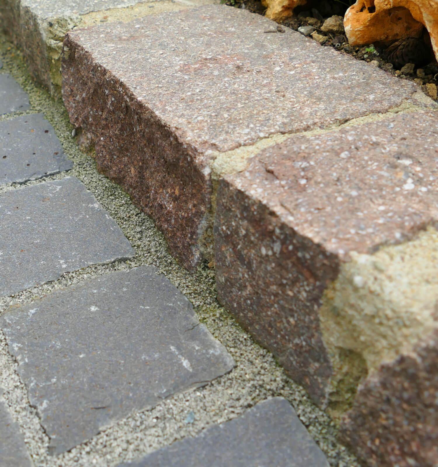 Detail Porphyr Kantensteine