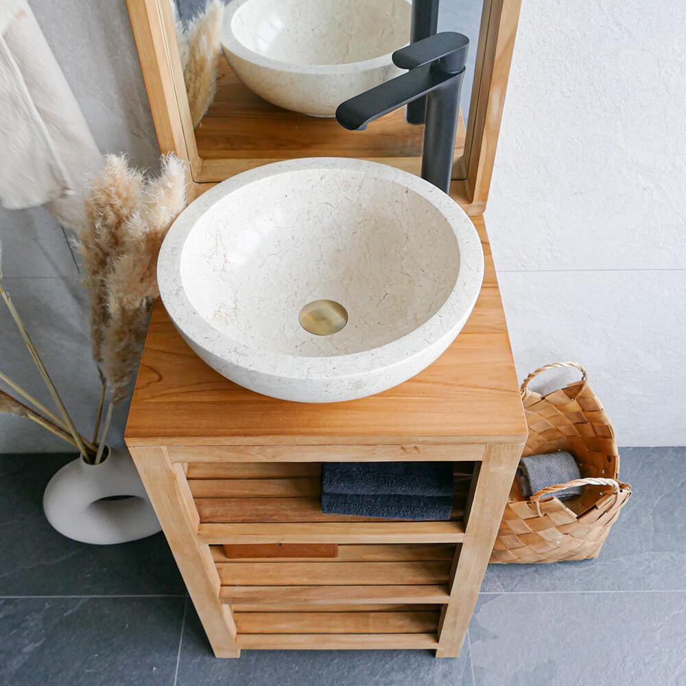 Marmor Waschbecken Beige