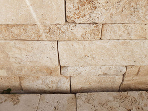 Mediterrane Mauersteine Travertin