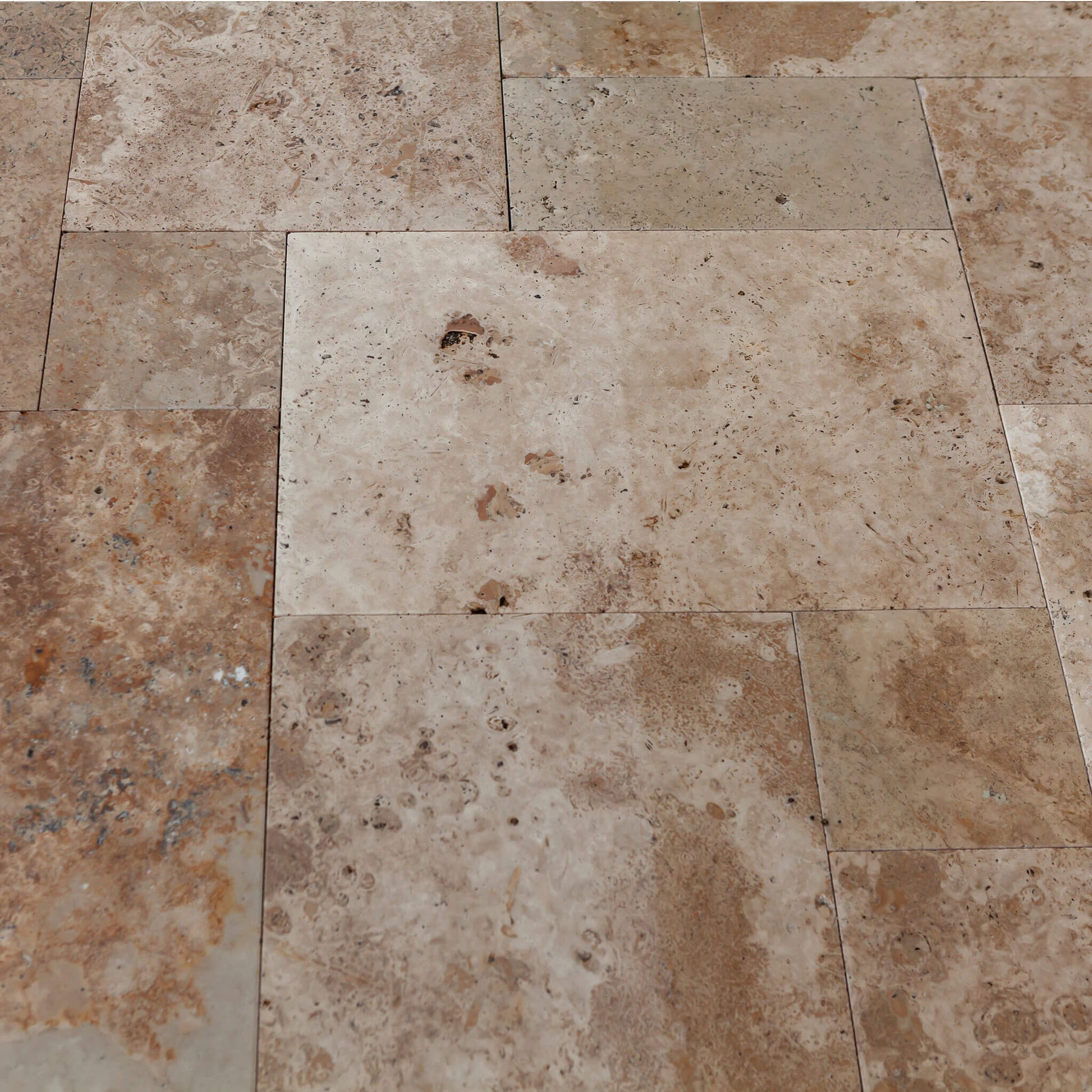 Travertin Medium Terrassenplatten mediterraner Naturstein beige