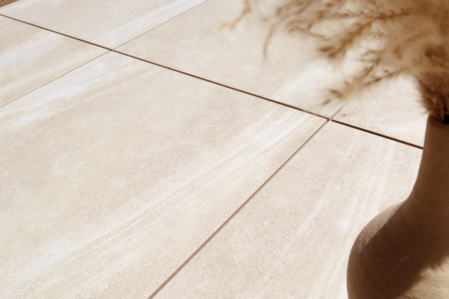 Detailansicht Engers Beach Terrassenplatten Karibikbeige