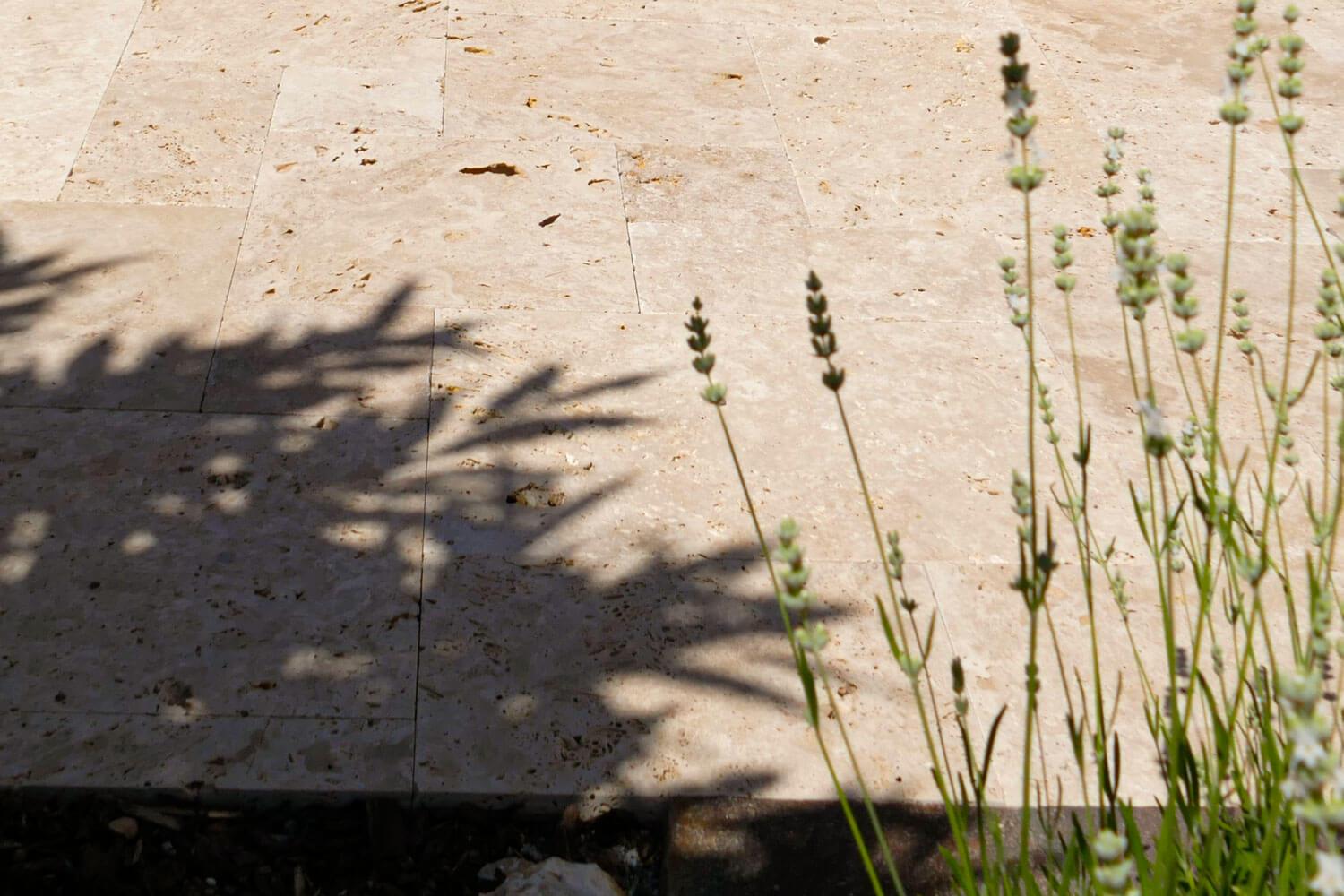 Terrassenplatten Travertin Rustic Römischer Verband