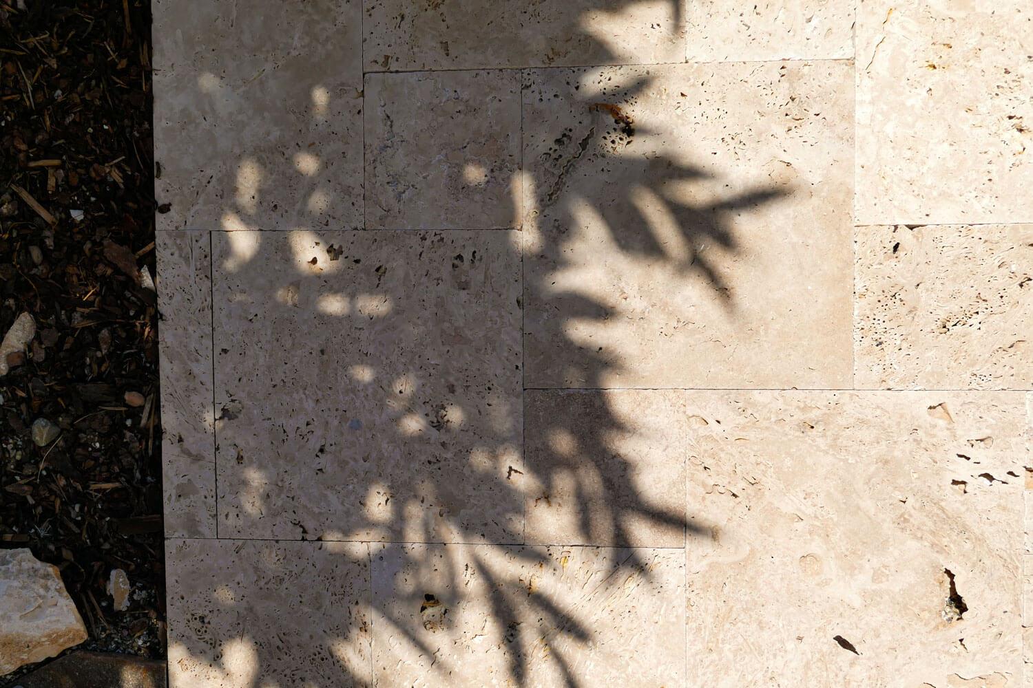 Terrassenplatten Travertin Rustic Römischer Verband