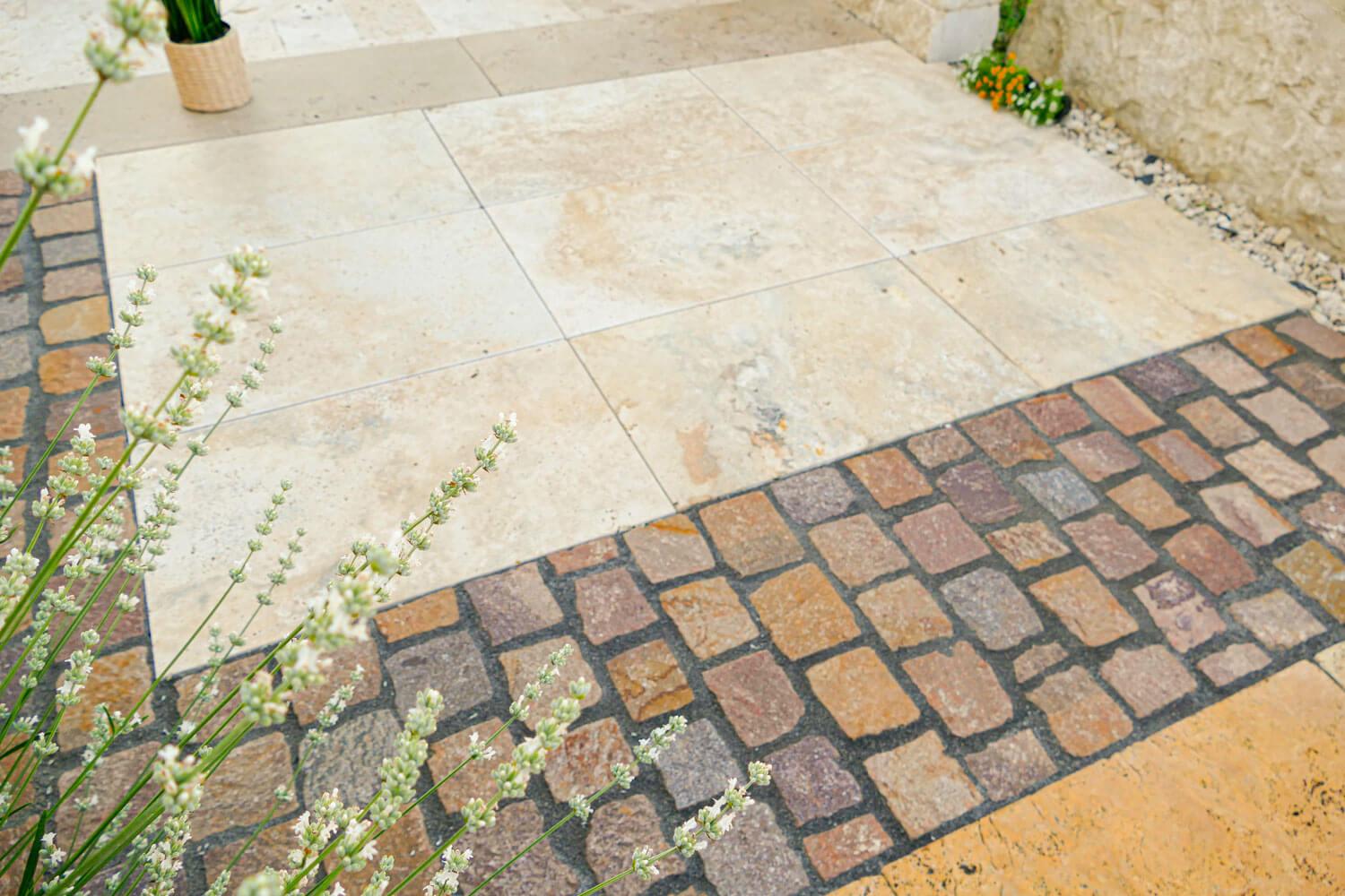 Travertin Terrassenplatten 61x40,6 cm