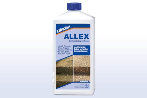 Lithofin ALLEX Grünbelag-Entferner für den Außenbereich 1 L flasche