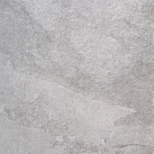 Detail der grauen Schieferoptik Fliesen im Format 60x60 cm